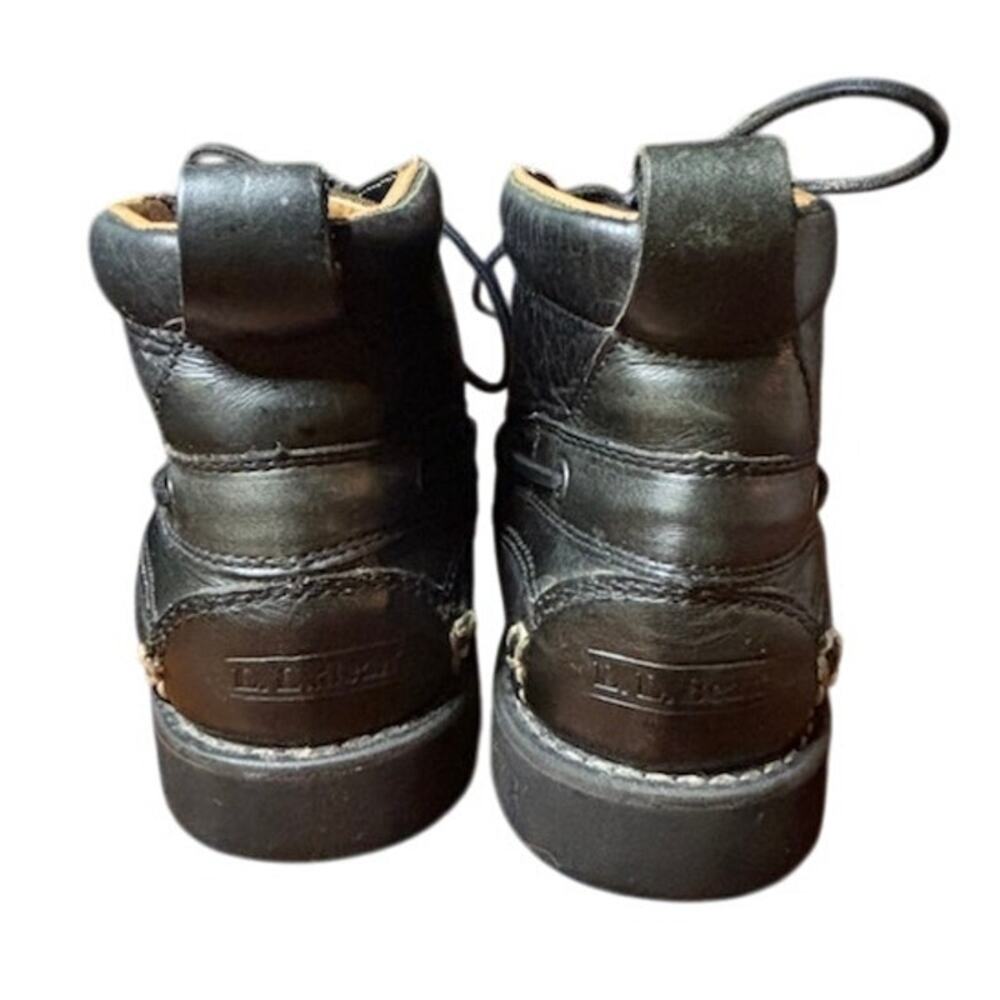 L. L. Bean Chukka Black Leather Boots Jackman Ranger Moccasin Men's Size 8.5 - Picture 6 of 13